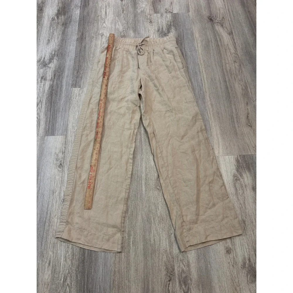 Quince Wide-Leg Linen Pants in Natural